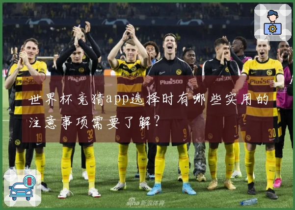 世界杯竞猜app选择时有哪些实用的注意事项需要了解？