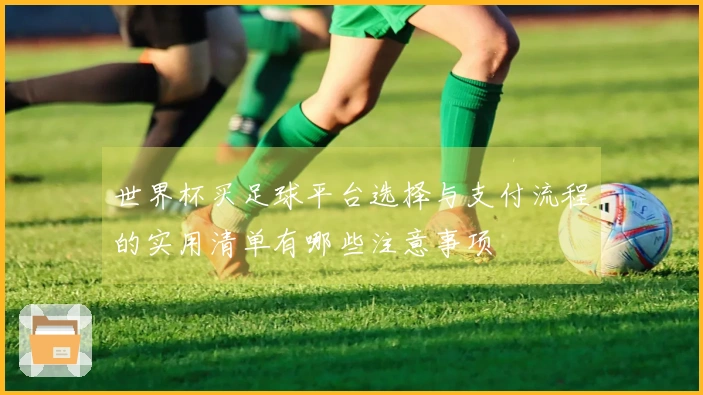 世界杯买足球平台选择与支付流程的实用清单有哪些注意事项